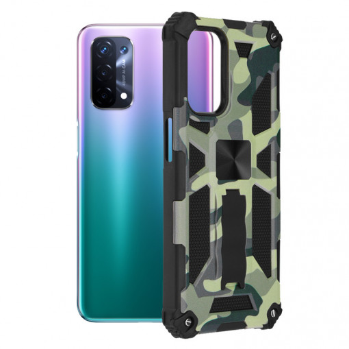 Husa telefon Oppo A54 5G / A74 5G / OnePlus Nord N200 5G - Techsuit Blazor Series - Camo Lime
