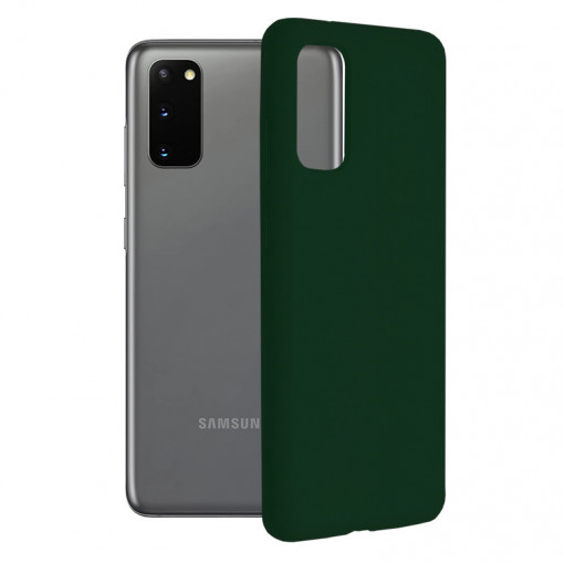 Husa telefon Samsung Galaxy S20 / S20 5G - Techsuit Soft Edge Silicone - Dark Green