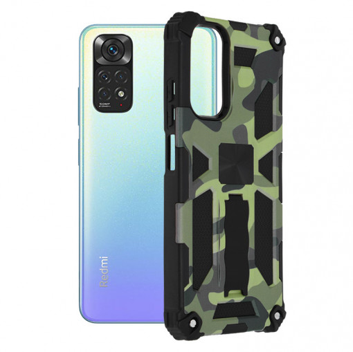 Husa telefon Xiaomi Redmi Note 11 / Note 11S - Techsuit Blazor Series - Camo Lime
