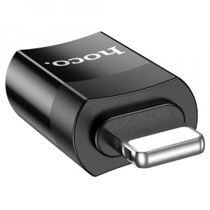 Adaptor OTG Lightning la Type-C 2A - Hoco (UA17) - Black - Img 4
