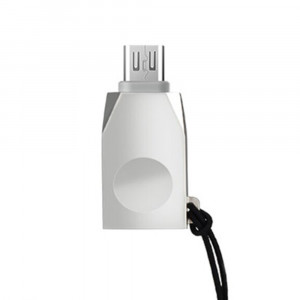 Adaptor OTG Micro-USB la USB-A - Hoco (UA10) - Silver - Img 2