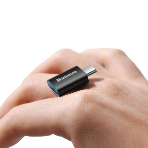 Adaptor OTG Type-C la USB 3.1 - Baseus Ingenuity Series (ZJJQ000001) - Black - Img 4