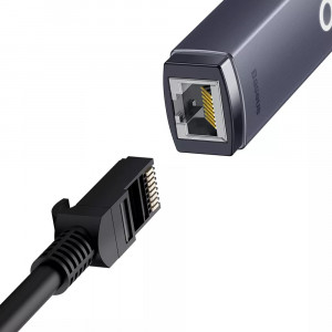 Adaptor USB la RJ45 100Mbps - Baseus (WKQX000013) - Gray - Img 3