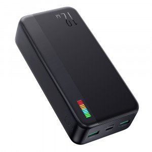 Baterie Externa 2x USB, Type-C, Micro-USB, 12W, 30000mAh - JoyRoom Dazzling Series (JR-T018) - Black - Img 3
