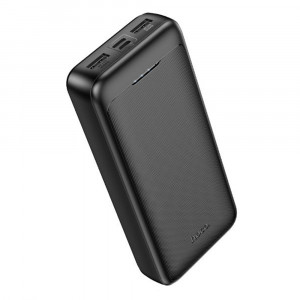 Baterie Externa 2x USB, Type-C, Micro-USB, 2A, 20000mAh - Hoco Smart (J111A) - Black - Img 1