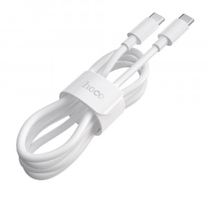 Cablu de Date Type-C la Type-C 100W, 5A, 1m - Hoco High-Power (X51) - White - Img 3