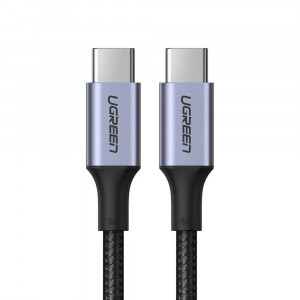 Cablu de Date Type-C to Type-C 100W, 1.5m - Ugreen (70428) - Space Gray - Img 1