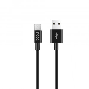Cablu de Date USB la Micro-USB 15W, 3A, 1m - Hoco Skilled (X23) - Black - Img 3