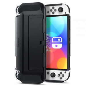 Carcasa pentru Nintendo Switch OLED - Spigen Thin Fit - Black - Img 2