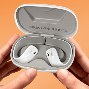 Casti Bluetooth TWS, Hi-Fi - Hoco (EQ4) - White - Img 4