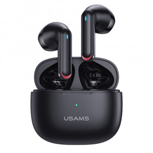 Casti Bluetooth Wireless TWS, Bluetooth 5.2, Dual-Mic - USAMS NX10 Series (BHUNX01) - Black - Img 1
