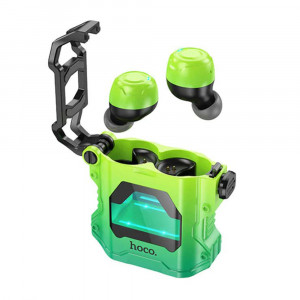 Casti Gaming Bluetooth TWS cu Microfon - Hoco (EW33) - Fluorescent Green - Img 1