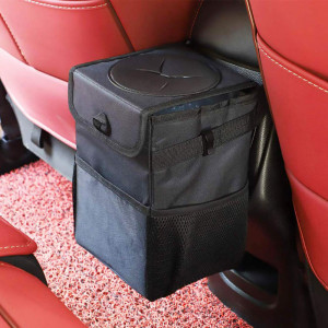 Cos de Gunoi Auto 24x16x16cm - Techsuit Foldable (CO-T3) - Black - Img 2
