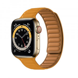 Curea dama pentru Apple Watch 1 / 2 / 3 / 4 / 5 / 6 / 7 / SE / 8 (38 / 40 / 41mm) - Techsuit Watchband (W035) - Orange - Img 1