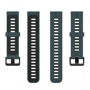 Curea pentru Samsung Galaxy Watch (46mm) / Gear S3, Huawei Watch GT / GT 2 / GT 2e / GT 2 Pro / GT 3 (46 mm) - Techsuit Watchband 22mm (W002) - Green - Img 3