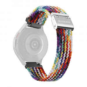 Curea pentru Samsung Galaxy Watch (46mm) / Watch 3 / Gear S3, Huawei Watch GT / GT 2 / GT 2e / GT 2 Pro / GT 3 (46 mm) - Dux Ducis Mixture II Version - Rainbow - Img 2
