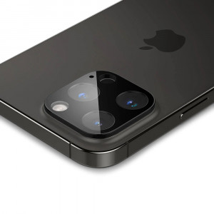 Folie Camera pentru iPhone 14 Pro / 14 Pro Max - Techsuit Full Camera Glass - Black - Img 4