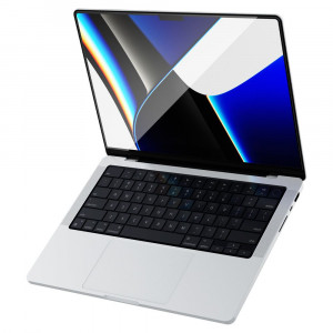 Folie pentru Macbook Pro 14" (2021 / 2022 / 2023) - Spigen Glas.tR Slim - Black - Img 4