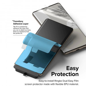 Folie protectie telefon Google Pixel 7 Pro (set 2) - Ringke Dual Easy Full - Clear - Img 2