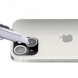 Folie protectie telefon iPhone 13 / 13 mini - Lito S+ Camera Glass Protector - Black - Img 3