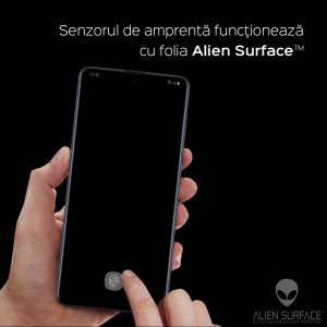 Folie protectie telefon Samsung Galaxy A71 4G - Alien Surface Screen Case Friendly - Transparent - Img 4