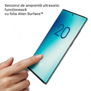 Folie protectie telefon Samsung Galaxy Note 20 / Note 20 5G - Alien Surface Screen+Edges+Back - Transparent - Img 3