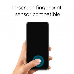 Folie protectie telefon Samsung Galaxy S10 Plus (set 2) - Spigen Neo Flex - Clear - Img 3