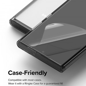 Folie protectie telefon Samsung Galaxy S22 Ultra 5G (set 2) - Ringke Dual Easy Full - Clear - Img 2