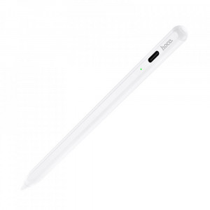 Hoco - Stylus Pen Smooth (GM102) - Capacitive, Active, for Apple iPad, with LED - White - Img 1