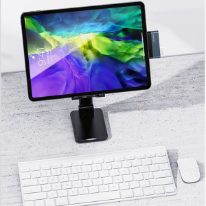 Hub Type-C la 2xUSB, Type-C 60W - USAMS mini (US-SJ490) - Dark Gray - Img 4