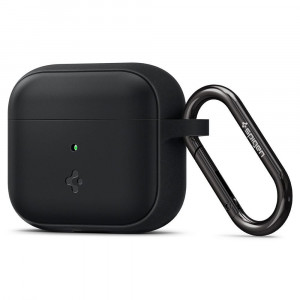 Husa pentru AirPods 3 (2021) - Spigen Silicone Fit - Black - Img 1