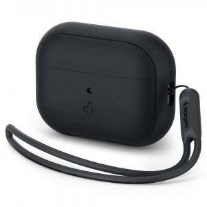 Husa pentru Apple AirPods Pro 1 / 2 - Spigen Silicone Fit - Black - Img 1