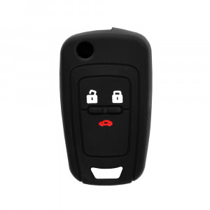 Husa pentru cheie Chevrolet Aveo, Cruze, Spark - Techsuit Car Key Case (1013.01) - Black - Img 1