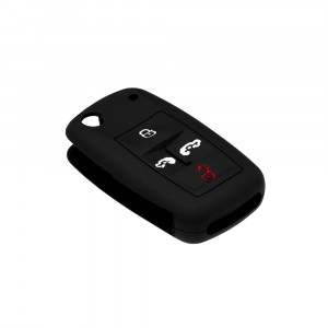 Husa pentru cheie VW Caravelle/Seat Alhambra - Techsuit Car Key Case (1001.09) - Black - Img 3