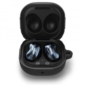 Husa pentru Samsung Galaxy Buds 2 / Live / Pro / 2 Pro - Spigen Rugged Armor - Black - Img 2