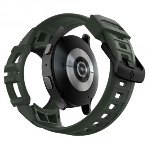Husa pentru Samsung Galaxy Watch 4 / 5 (44mm) + Curea - Spigen Rugged Armor Pro - Military Green - Img 4