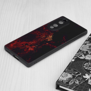 Husa telefon Honor 70 - Techsuit Glaze Series - Red Nebula - Img 3