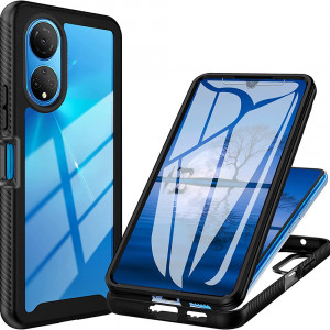 Husa telefon Honor X7 + Folie - Techsuit Defense360 Pro - Black - Img 1