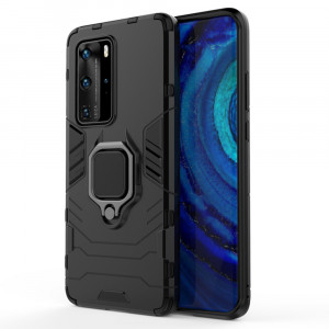 Husa telefon Huawei P40 Pro - Techsuit Silicone Shield - Black - Img 1