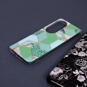 Husa telefon Huawei P50 Pro - Techsuit Marble Series - Green Hex - Img 4