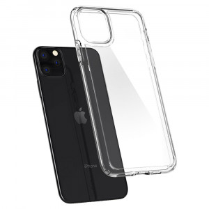 Husa telefon iPhone 11 Pro - Spigen Ultra Hybrid - Crystal Clear - Img 4