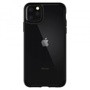 Husa telefon iPhone 11 Pro - Spigen Ultra Hybrid - Matte Black - Img 2