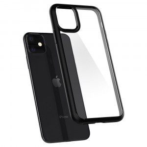 Husa telefon iPhone 11 - Spigen Ultra Hybrid - Matte Black
