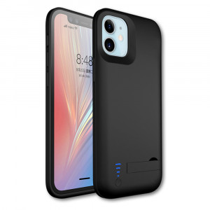 Husa telefon iPhone 12 / 12 Pro cu Baterie de 5000mAh - Techsuit Power Pro - Black - Img 1