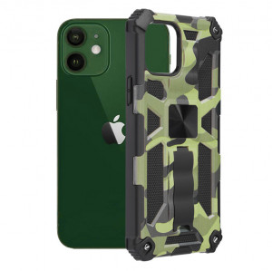 Husa telefon iPhone 12 / 12 Pro - Techsuit Blazor Series - Camo Lime - Img 1