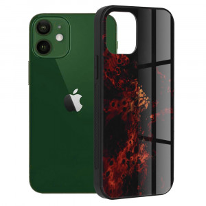 Husa telefon iPhone 12 / 12 Pro - Techsuit Glaze Series - Red Nebula - Img 1