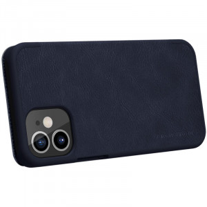 Husa telefon iPhone 12 mini - Nillkin QIN Leather Case - Blue - Img 3