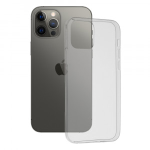 Husa telefon iPhone 12 Pro Max - Techsuit Clear Silicone - Transparenta - Img 1