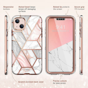 Husa telefon iPhone 13 mini - I-Blason Cosmo - Marble - Img 2