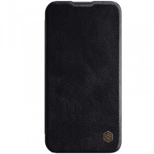 Husa telefon iPhone 13 Pro Max - Nillkin QIN Leather Pro Case - Black - Img 2